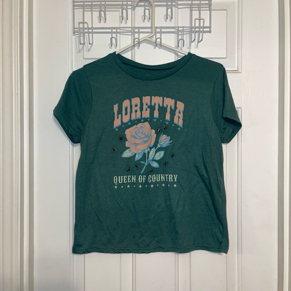 Green Short Sleeve Tee loretta